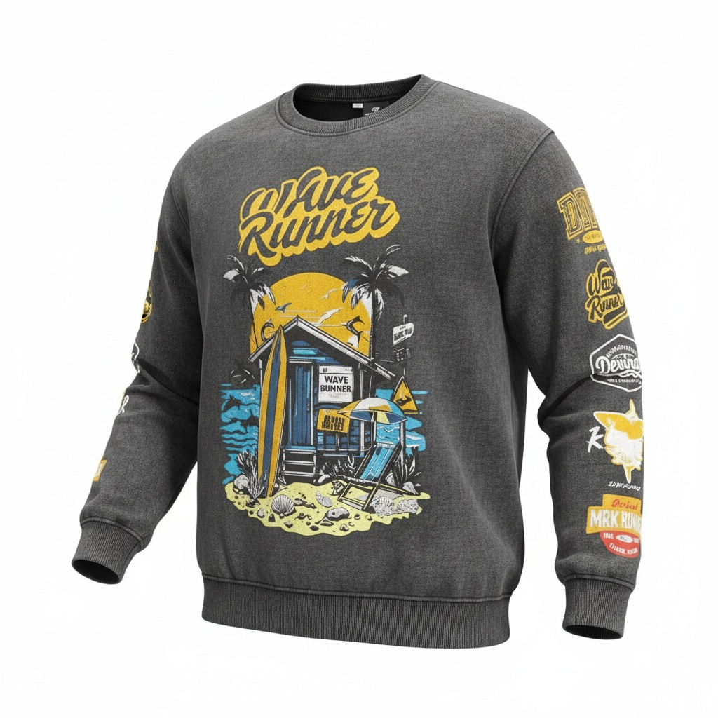 Beach House Graphic Crewneck