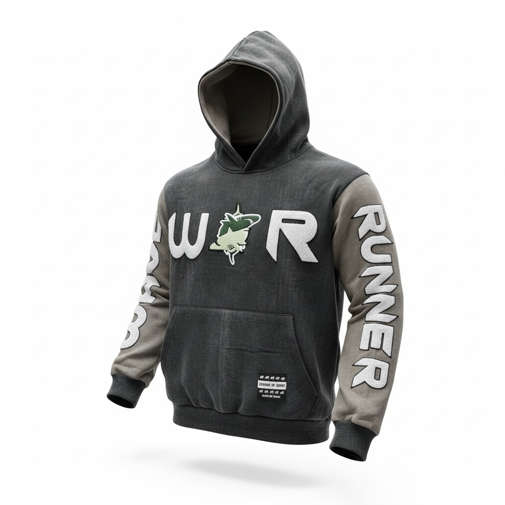 Chenille Patch Hoodies